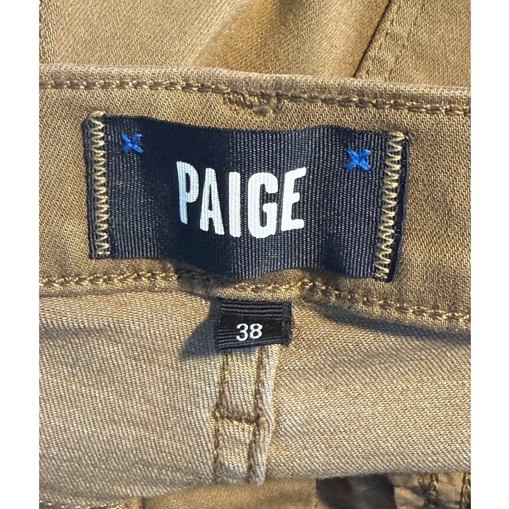 Paige Federal Slim Straight‎ Jeans Mens Size 38 Laurel Tan Transcend - Picture 4 of 8